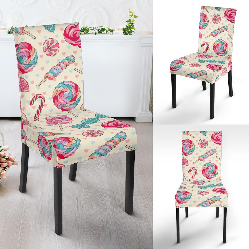 Candy Pattern Print Design CA04 Dining Chair Slipcover-JORJUNE.COM