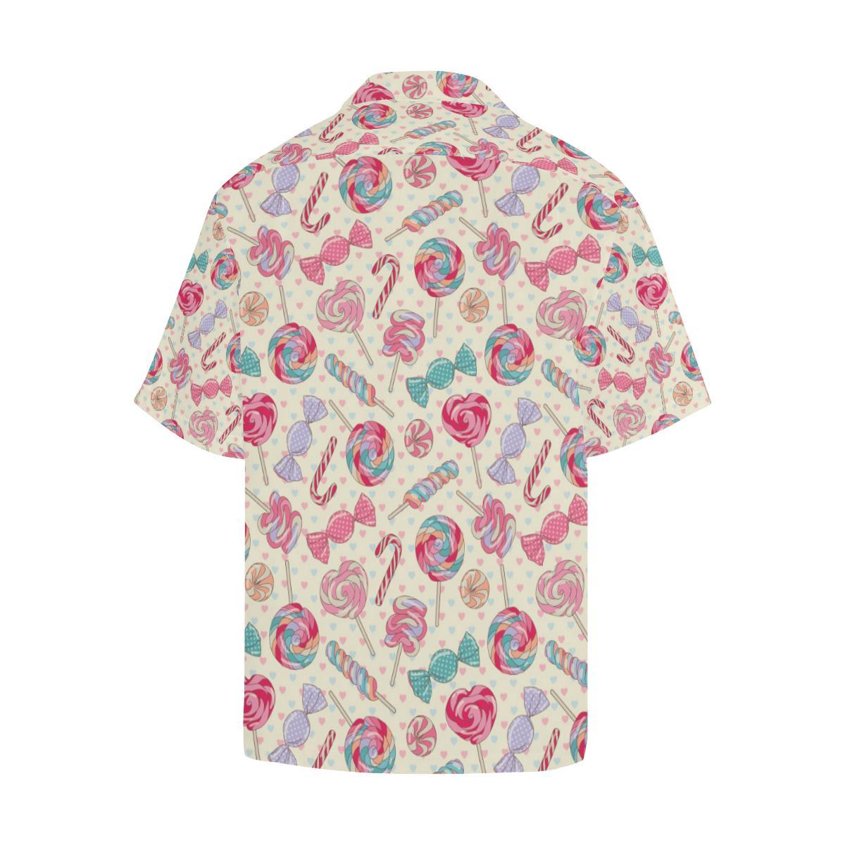 Candy Pattern Print Design CA04 Men Hawaiian Shirt-JorJune