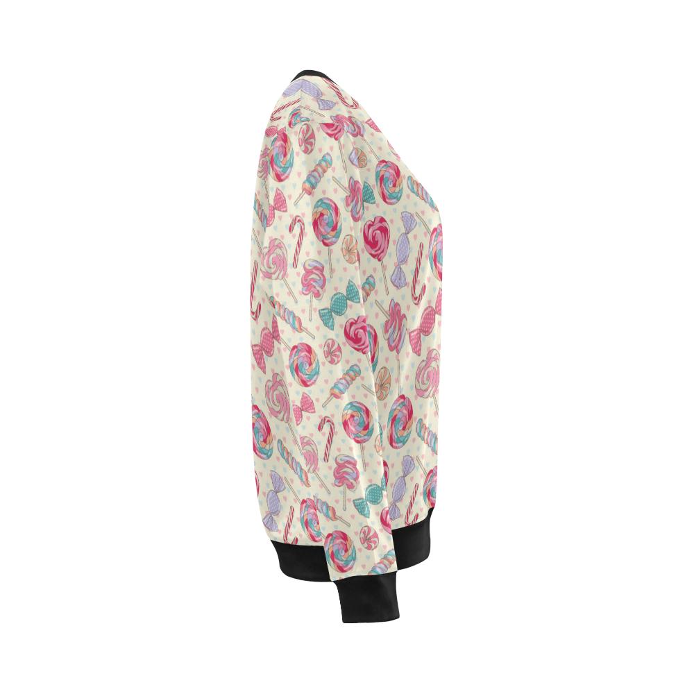 Candy Pattern Print Design CA04 Women Long Sleeve Sweatshirt-JorJune