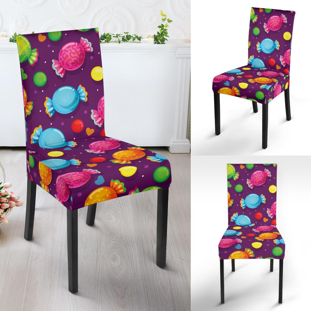 Candy Pattern Print Design CA05 Dining Chair Slipcover-JORJUNE.COM
