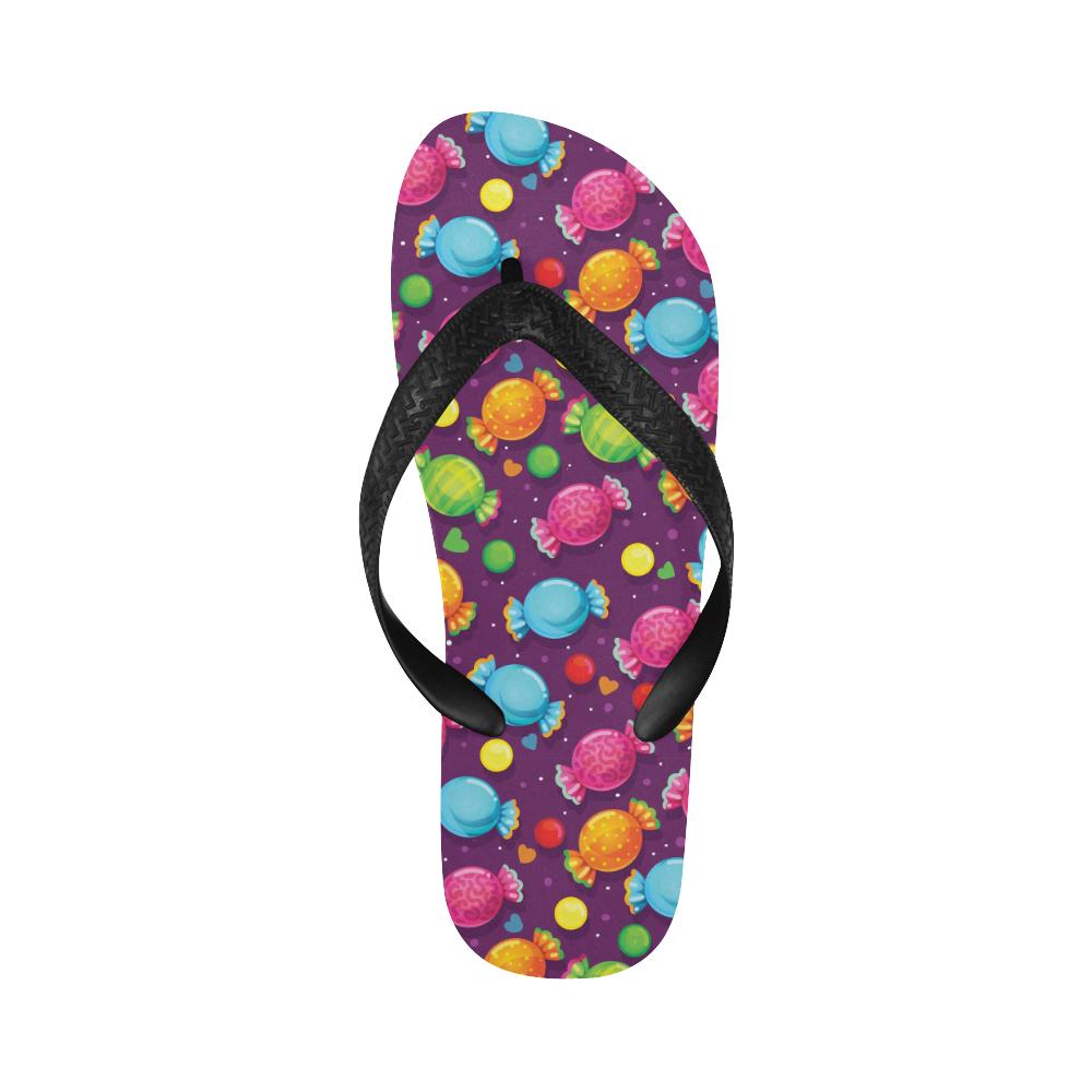 Candy Pattern Print Design CA05 Flip Flops-JorJune