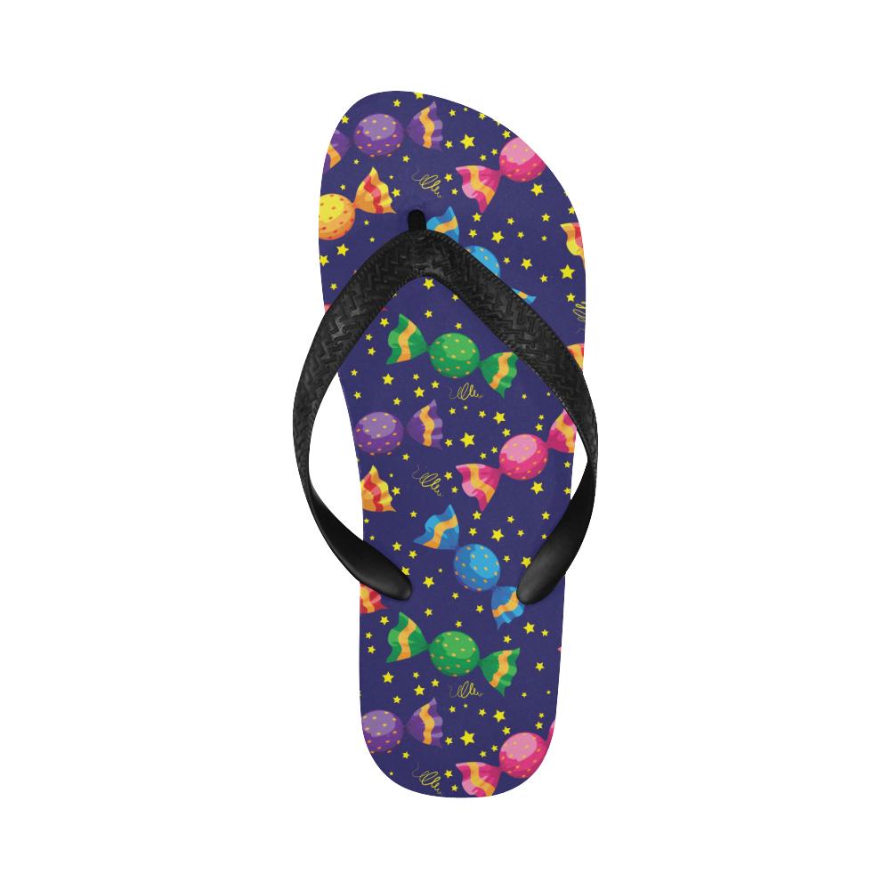 Candy Pattern Print Design CA06 Flip Flops-JorJune