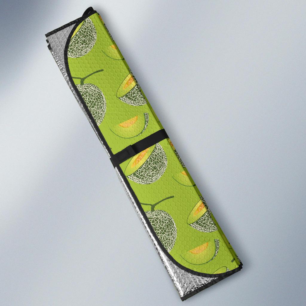 Cantaloupe Pattern Print Design 03 Car Sun Shade-JORJUNE.COM