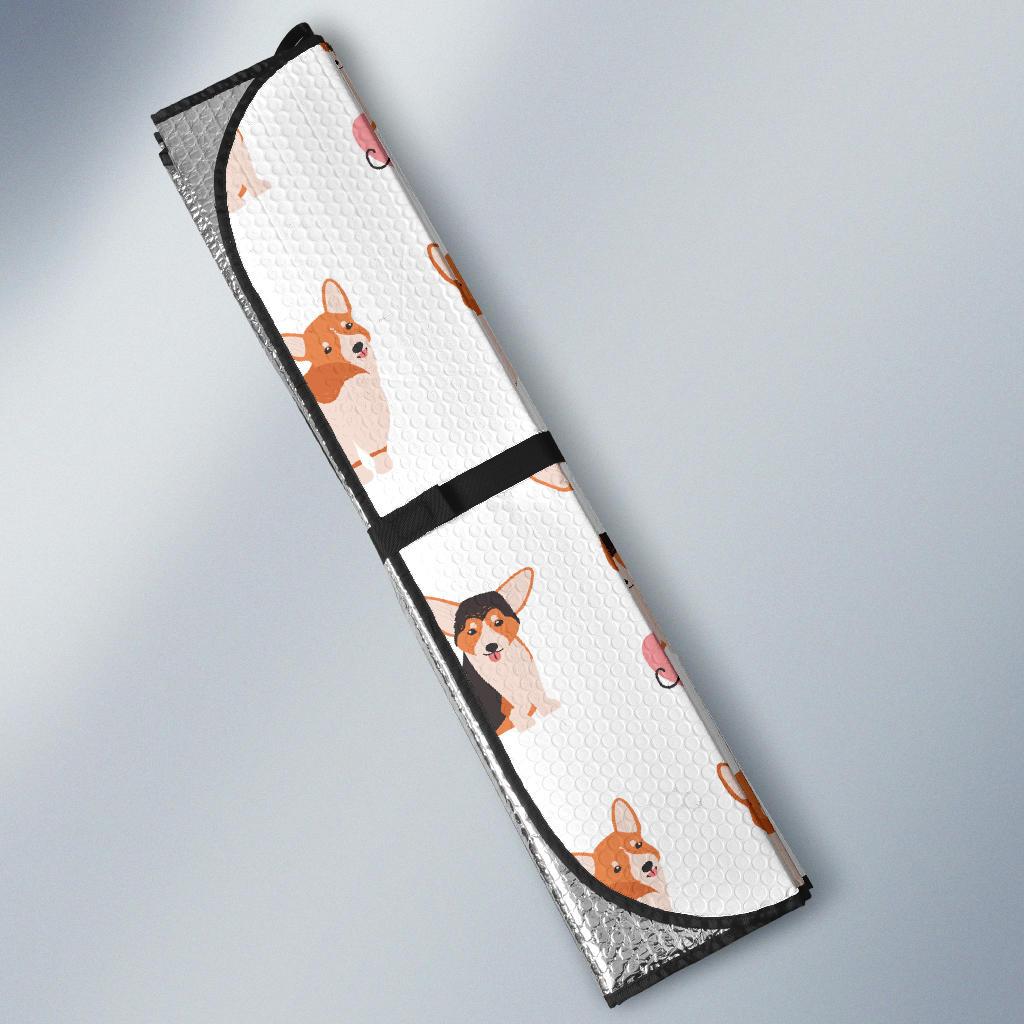 Cardigan Welsh Corgis Pattern Print Design 02 Car Sun Shade-JORJUNE.COM