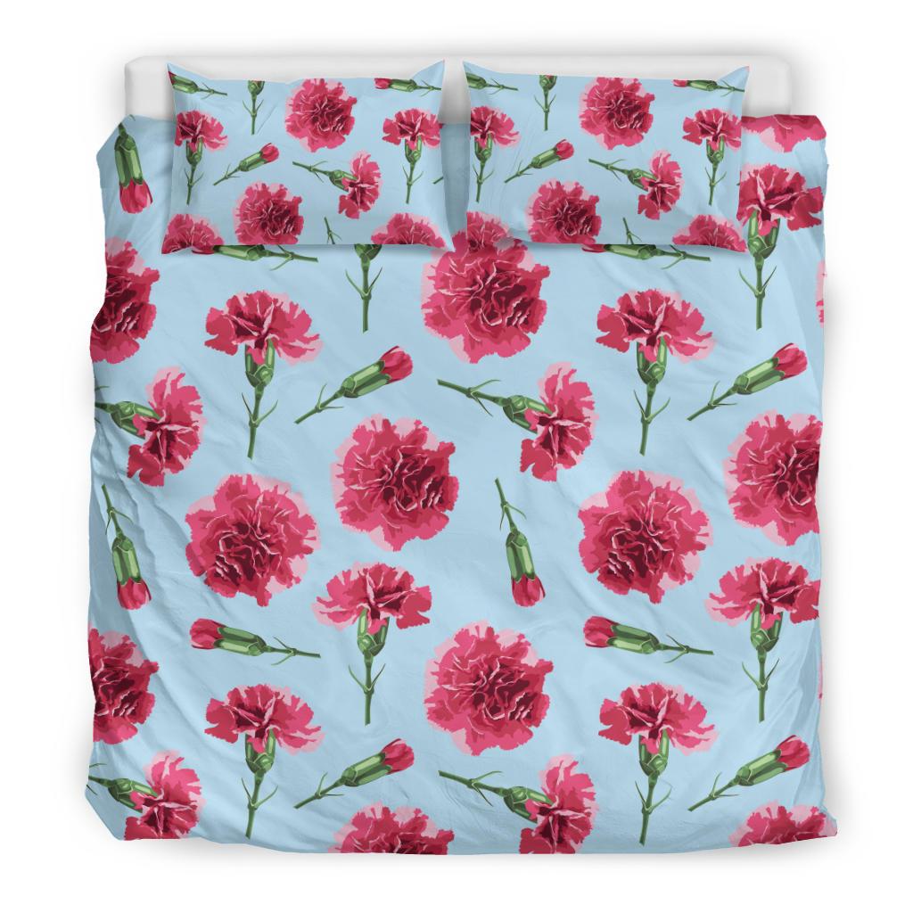 Carnations Pattern Print Design CN01 Duvet Cover Bedding Set-JORJUNE.COM