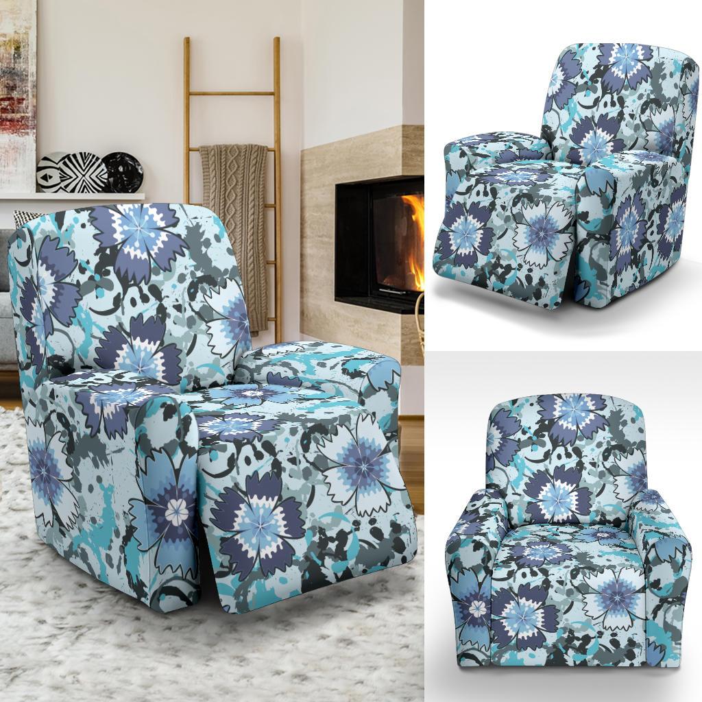 Carnations Pattern Print Design CN04 Recliner Slipcover-JORJUNE.COM