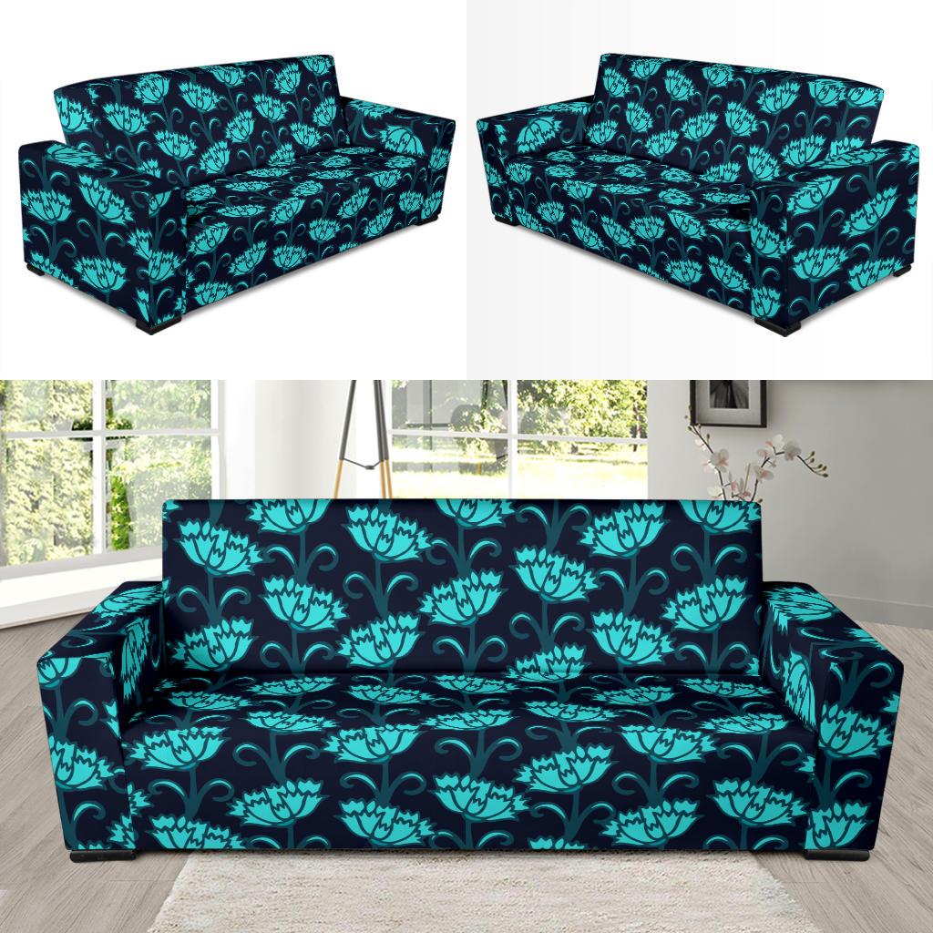 Carnations Pattern Print Design CN06 Sofa Slipcover-JORJUNE.COM
