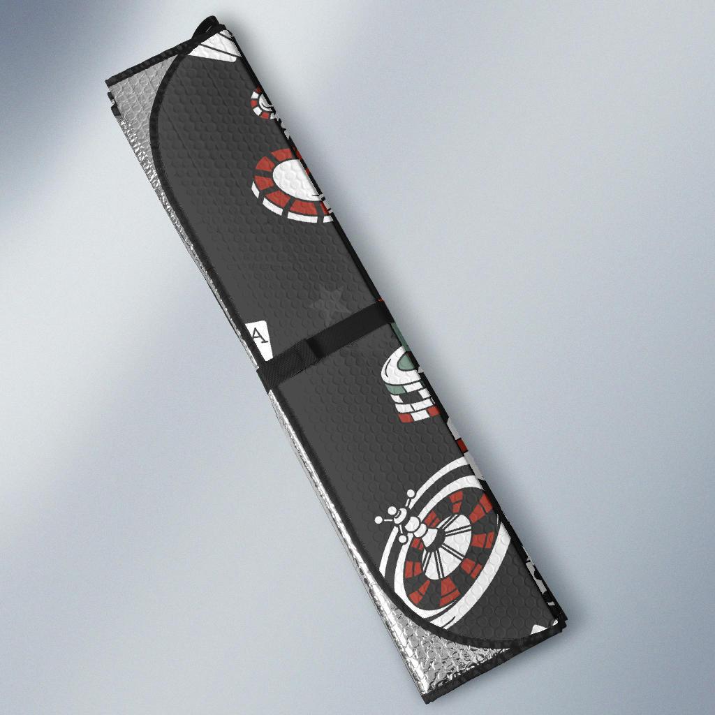 Casino Pattern Print Design 02 Car Sun Shade-JORJUNE.COM