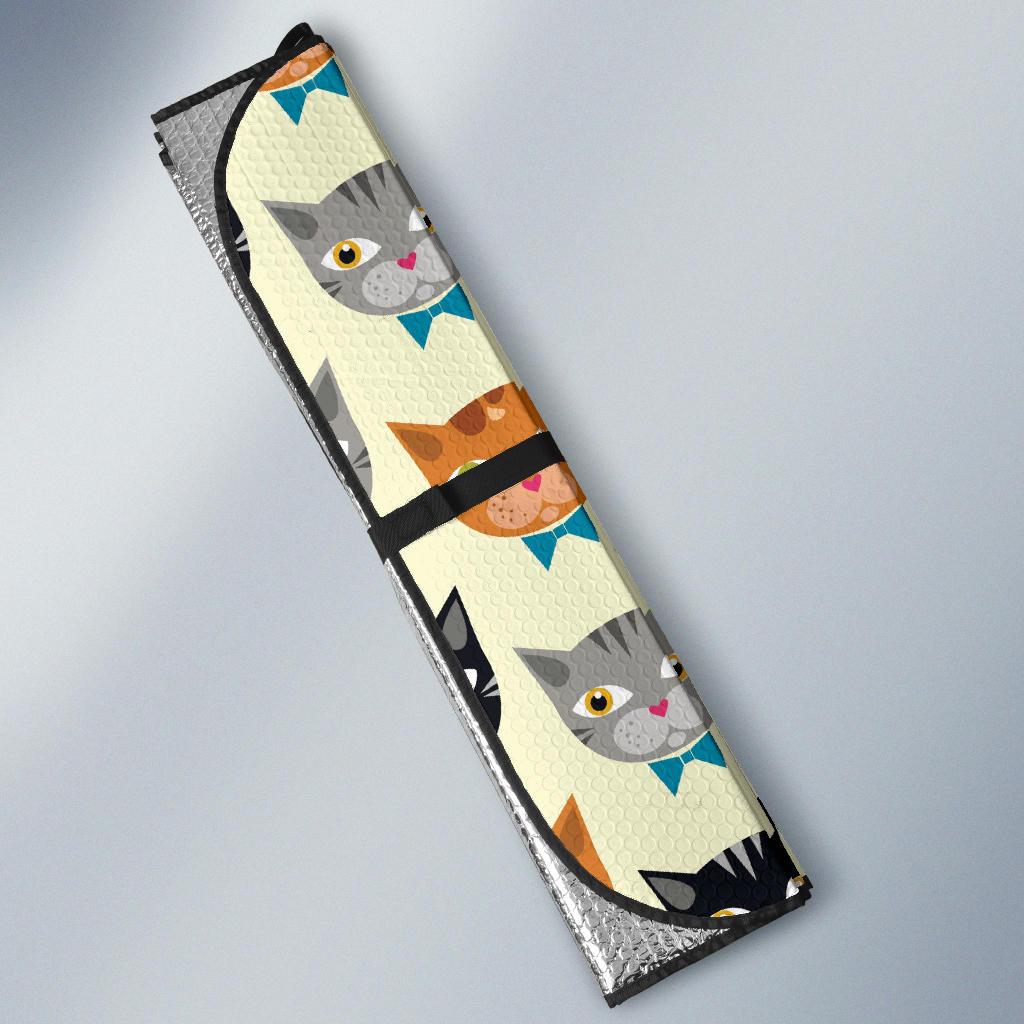 Cat Pattern Print Design 05 Car Sun Shade-JORJUNE.COM