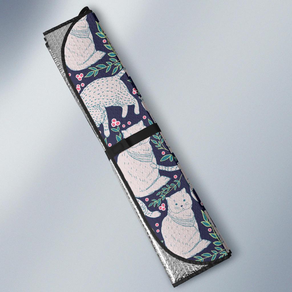 Cat Pattern Print Design 06 Car Sun Shade-JORJUNE.COM