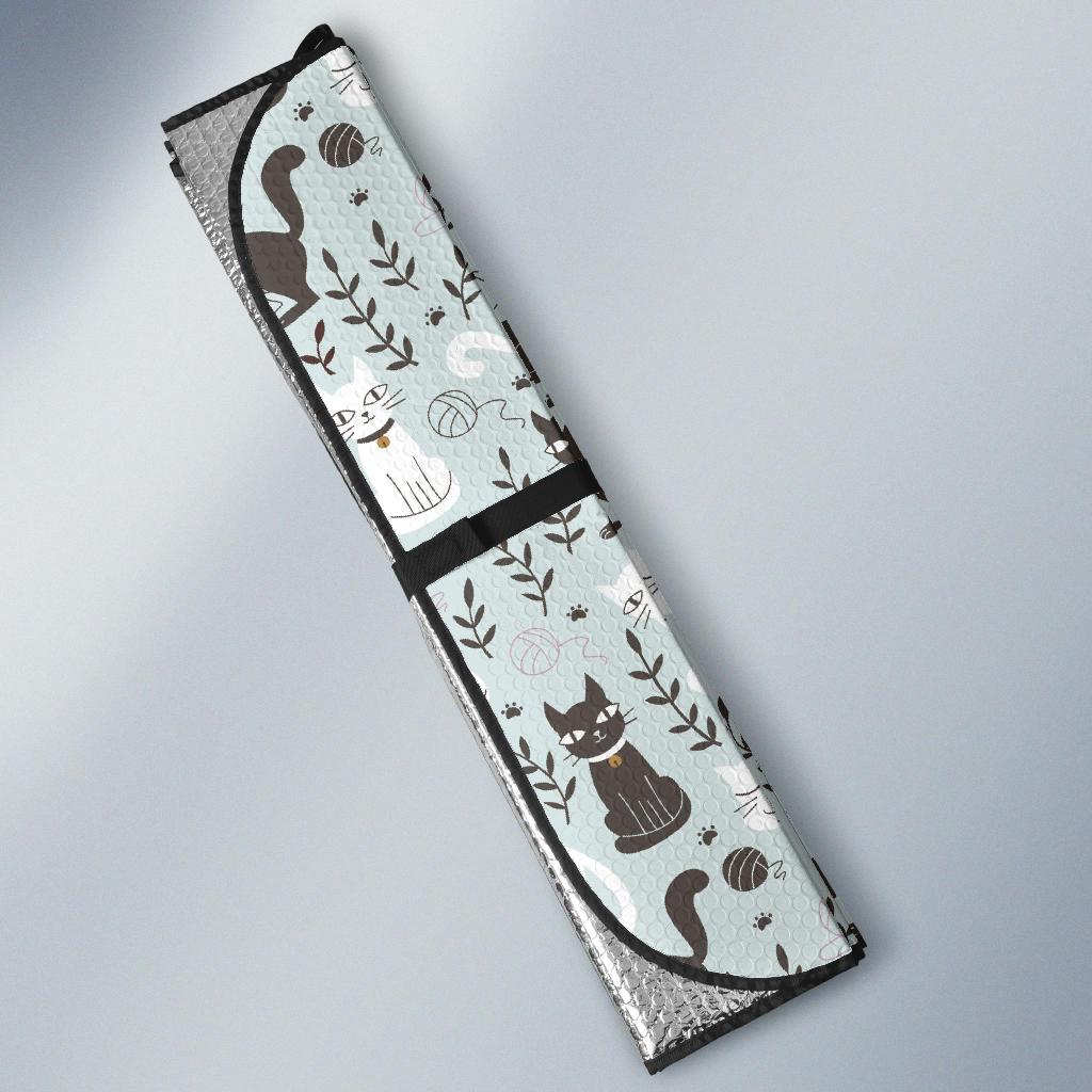 Cat Pattern Print Design 08 Car Sun Shade-JORJUNE.COM