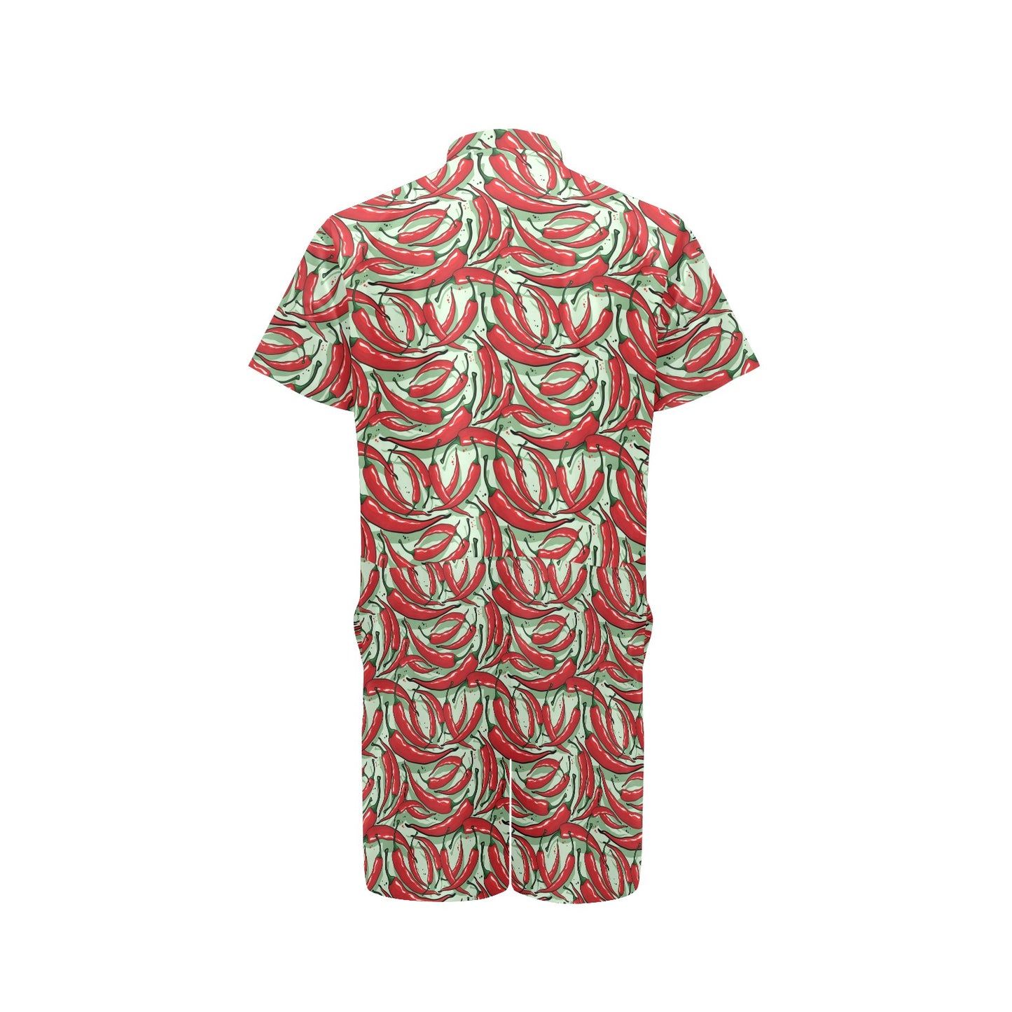 Chilli Pepper Pattern Print Design 04 Men's Romper