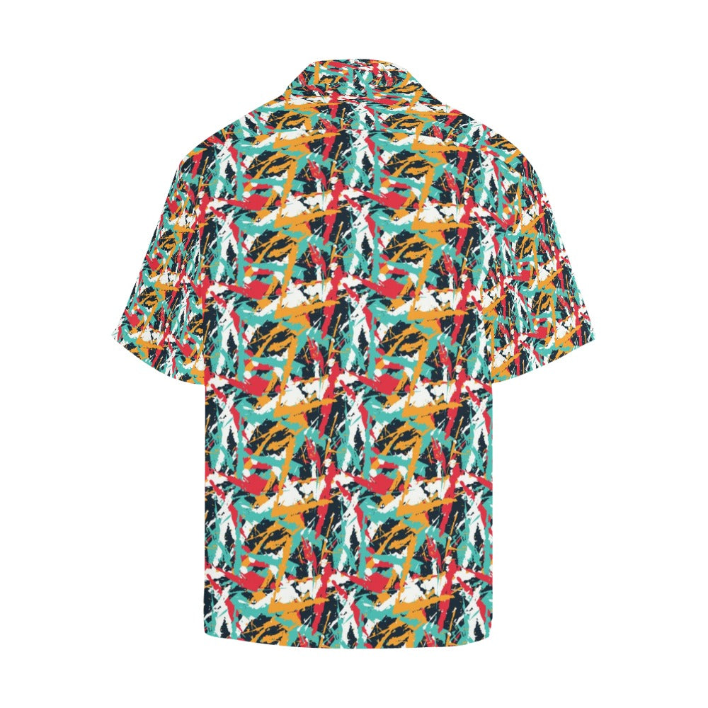 Splatter Print Design LKS304 Men's Hawaiian Shirt