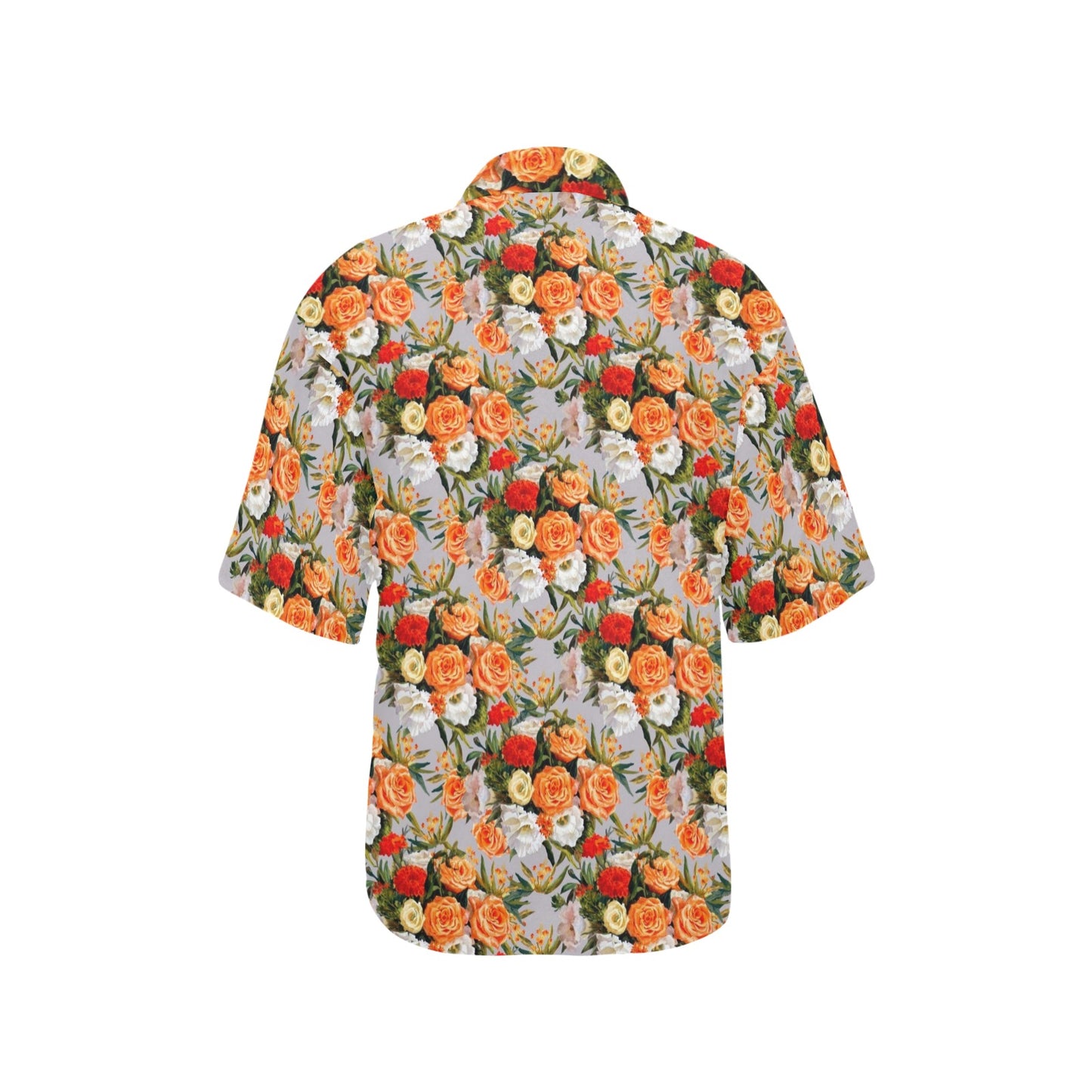 Lisianthus Pattern Print Design LT04 Women's Hawaiian Shirt