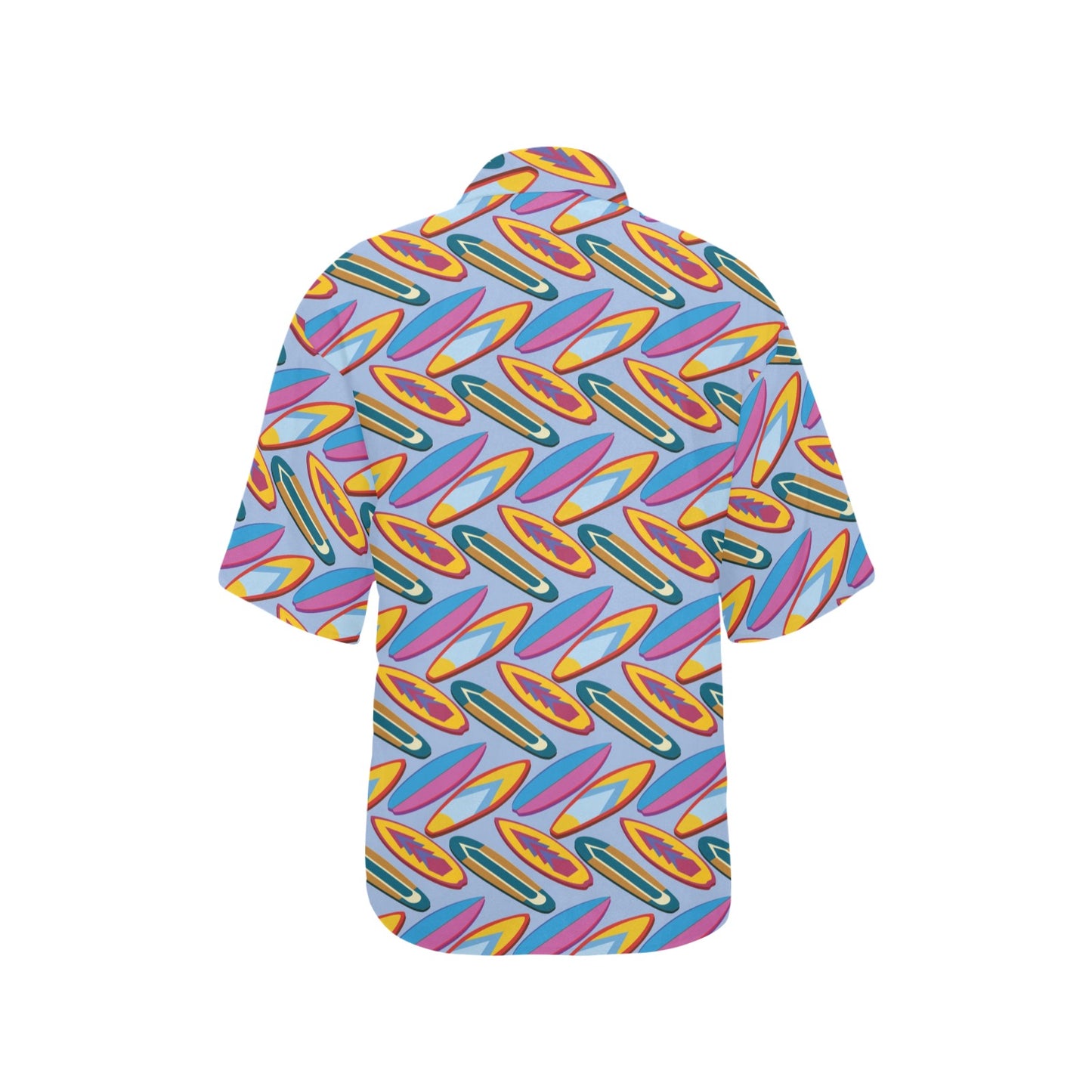 Surfboard Pattern Print Design LKS303 Women's Hawaiian Shirt