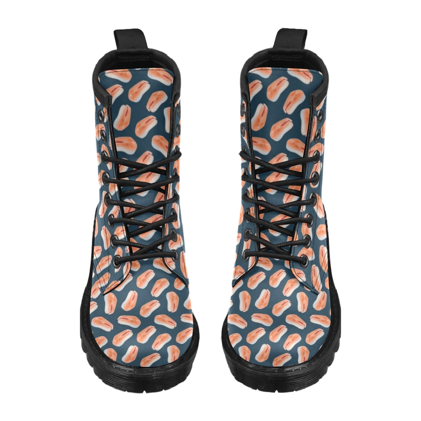 Salmon Steak Print Design LKS306 Women's Boots