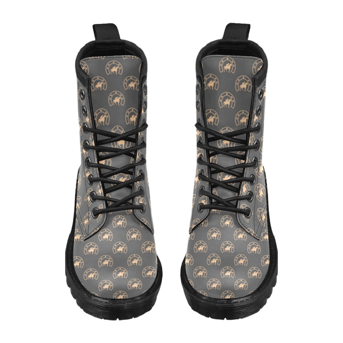Horseshoe Print Design LKS306 Women's Boots