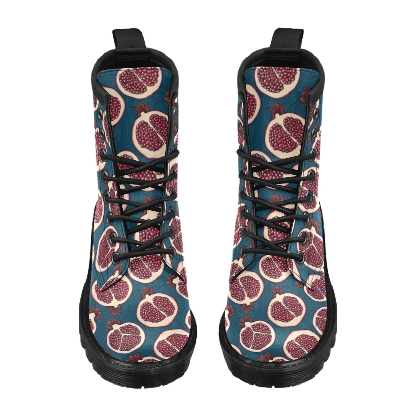 Pomegranate Pattern Print Design PG02 Women's Boots