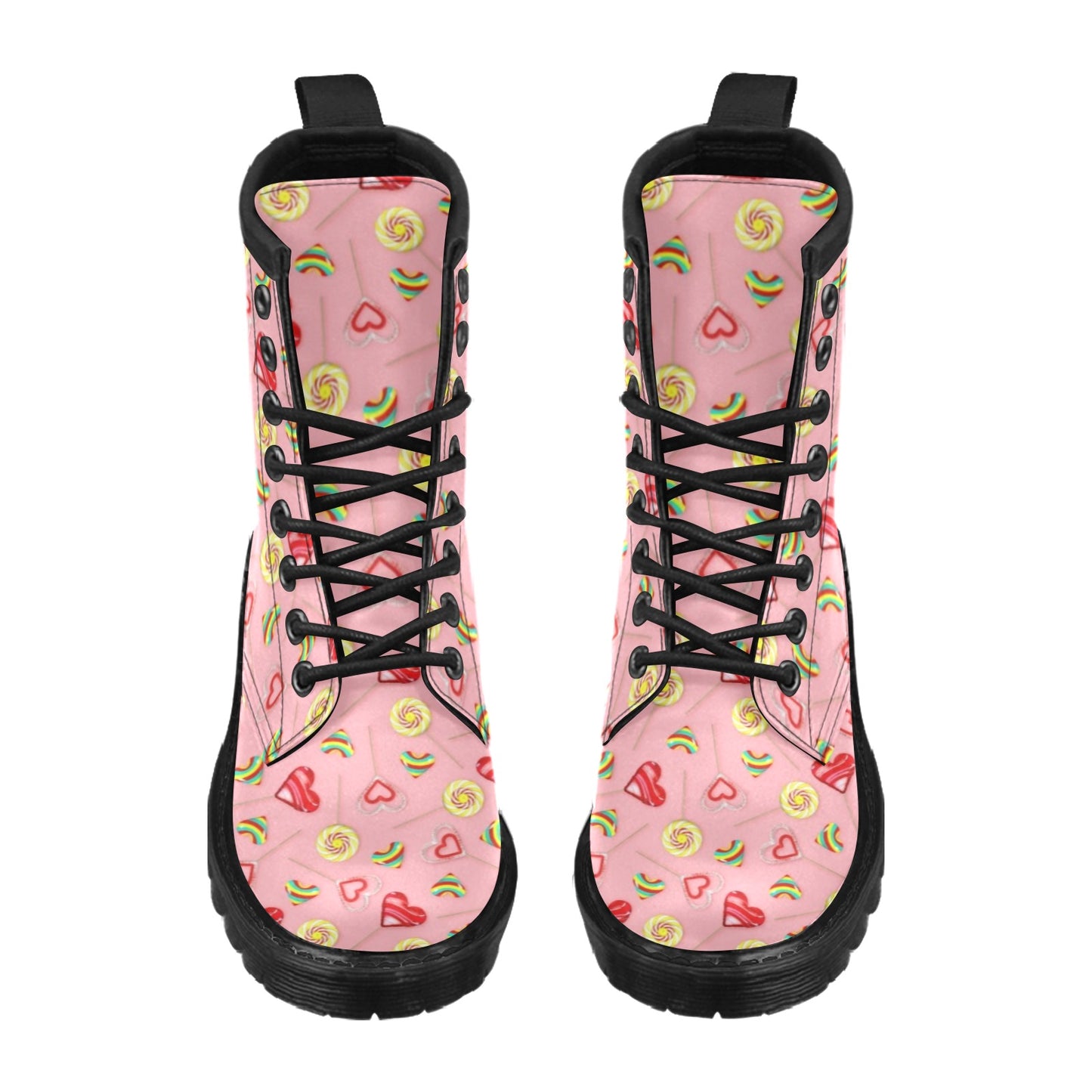 Lollipop Pattern Print Design LL05 Women's Boots