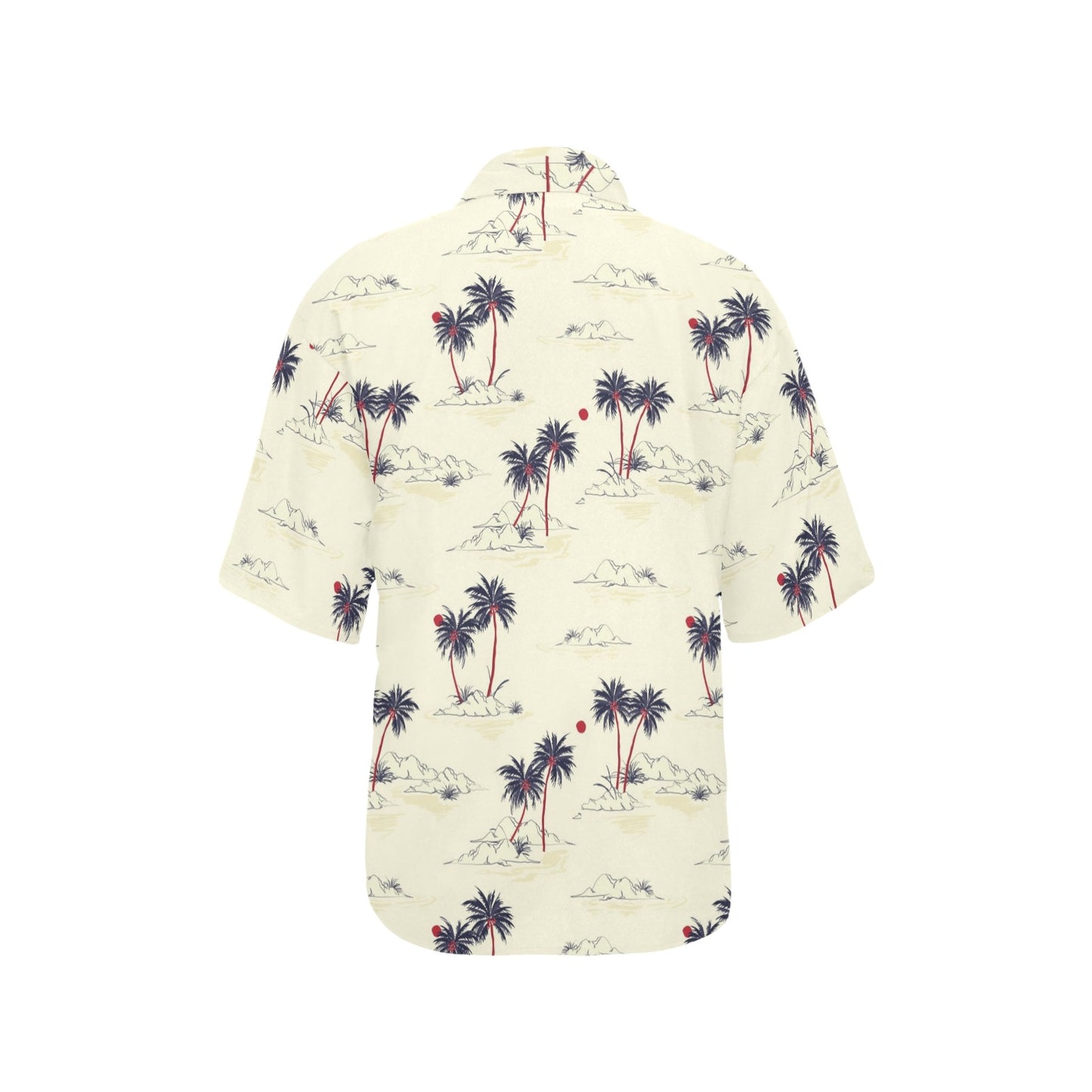 Palm Tree Pattern Print Design PT08 Women's Hawaiian Shirt