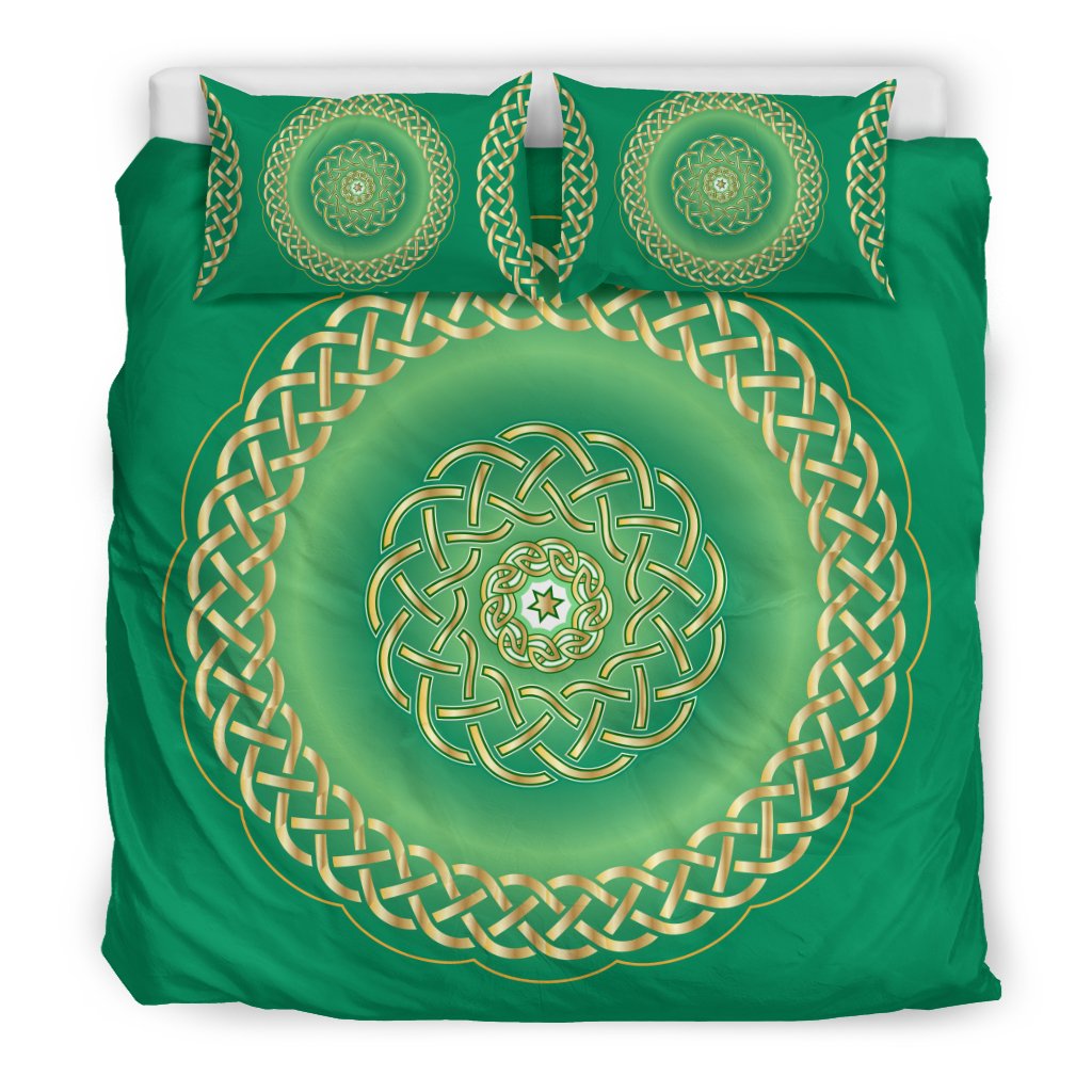 Celtic Green Duvet Cover Bedding Set
