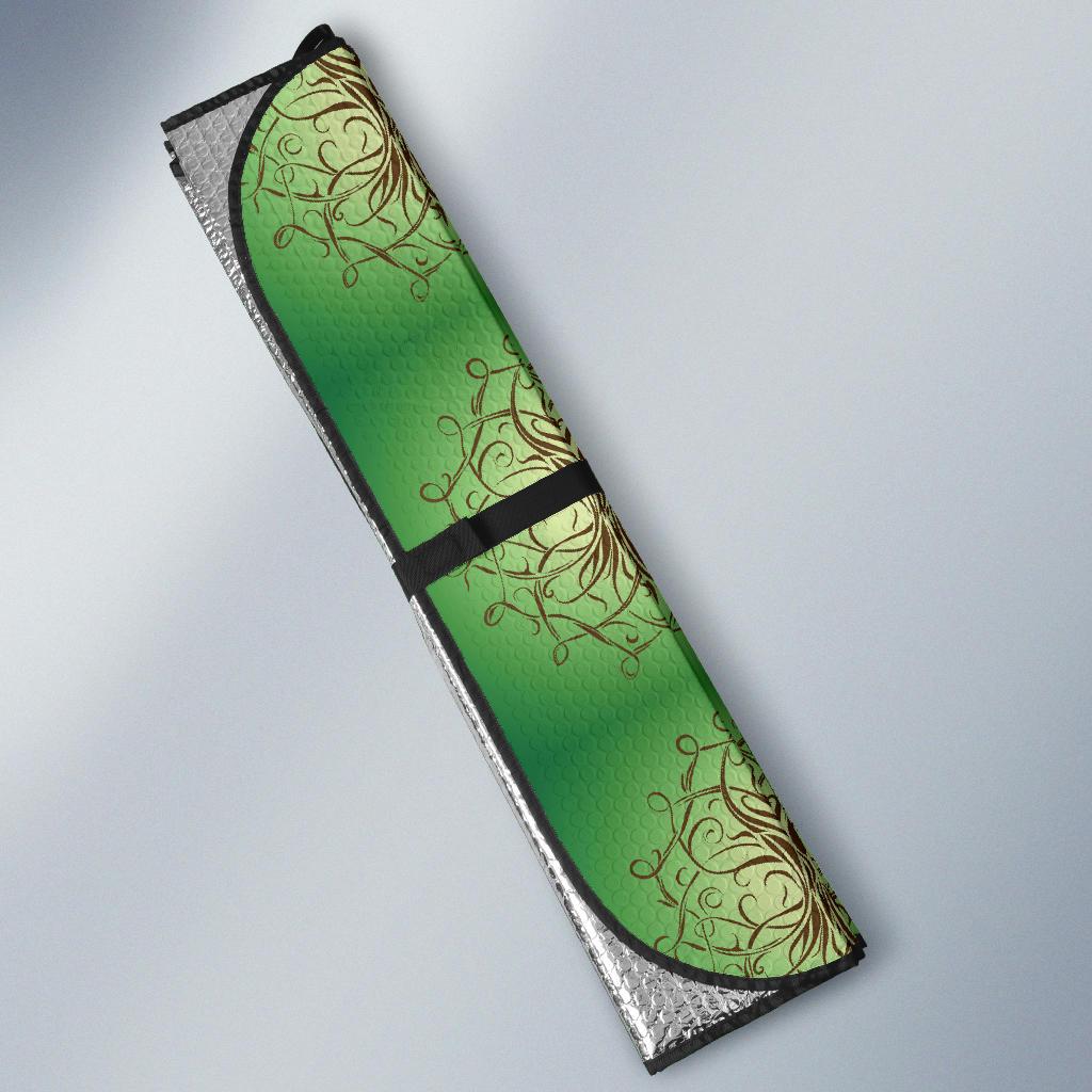 Celtic Pattern Print Design 05 Car Sun Shade-JORJUNE.COM