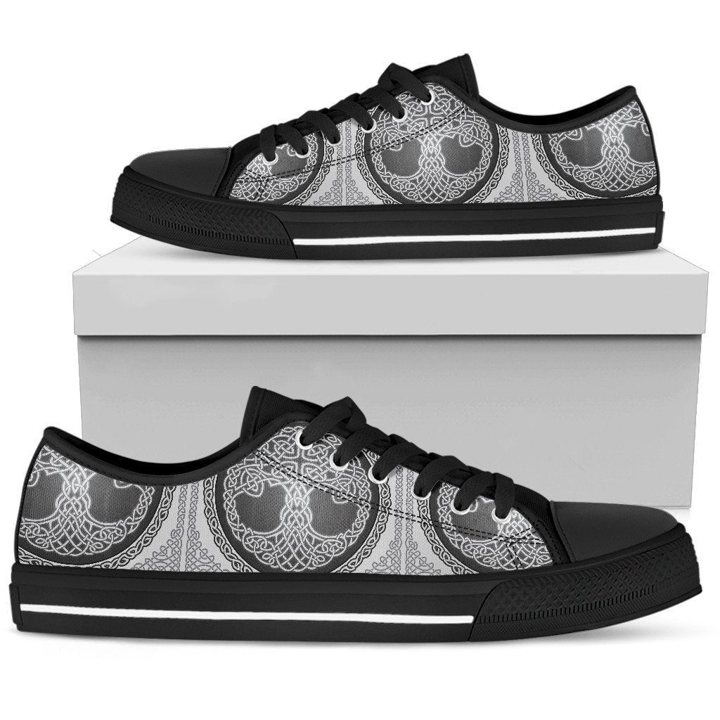 Celtic Tree of life Print Men Low Top Shoes