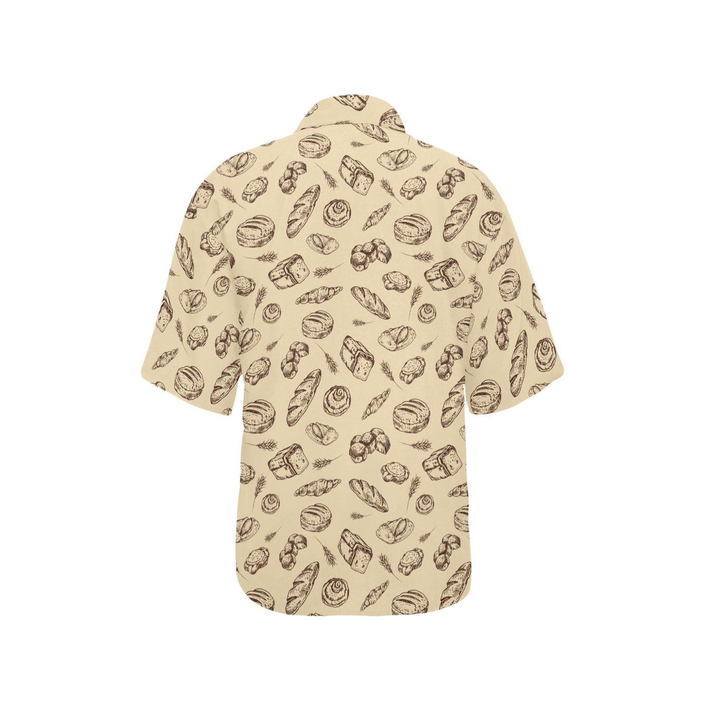 Bread Pattern Print Design 04 Women's Hawaiian Shirt