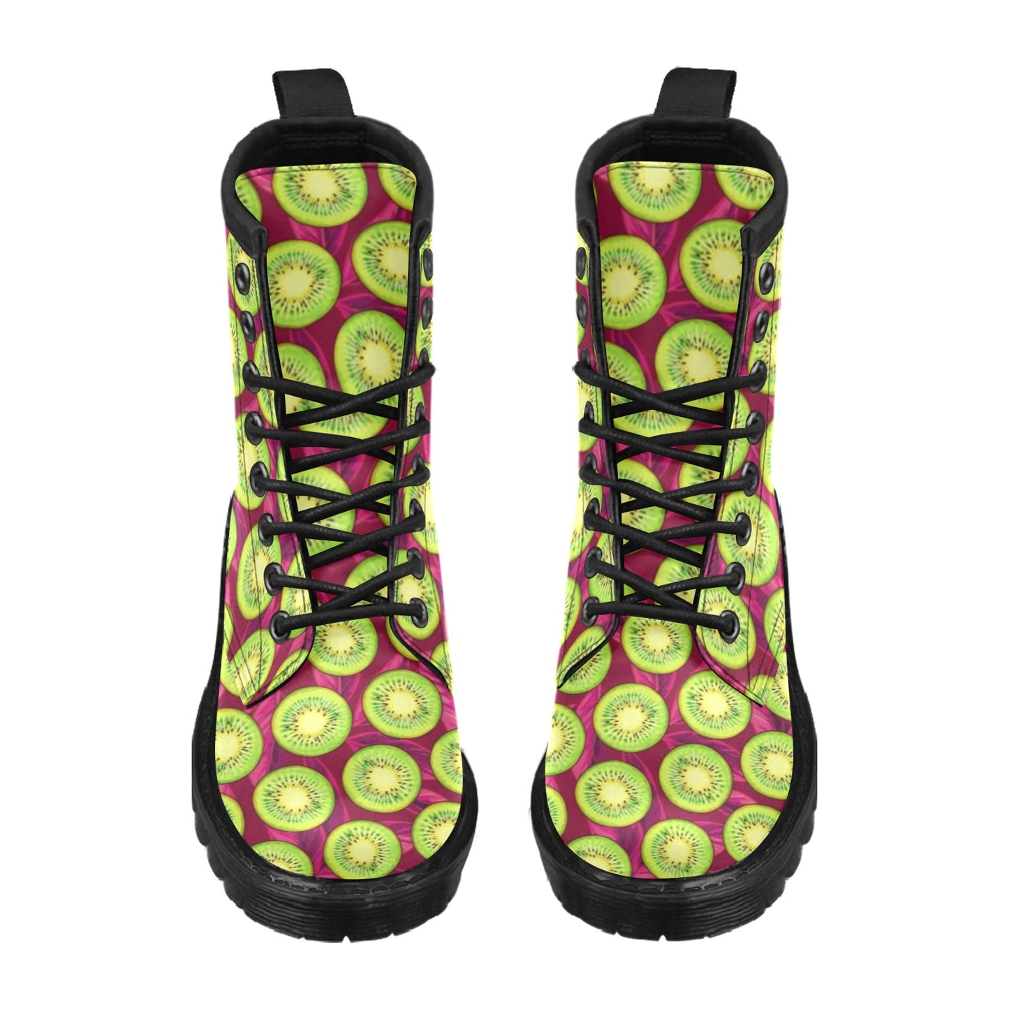 Kiwi Pattern Print Design KW05 Women's Boots