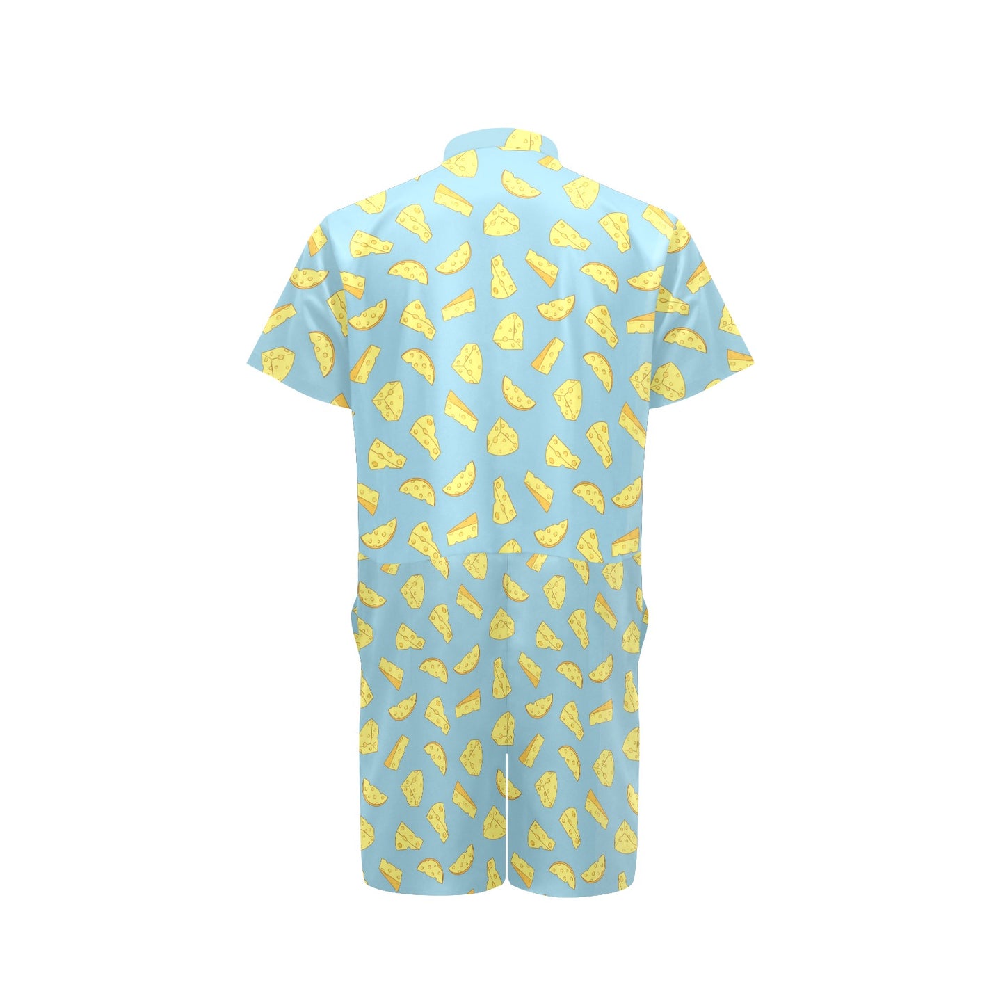 Cheese Pattern Print Design 04 Men's Romper