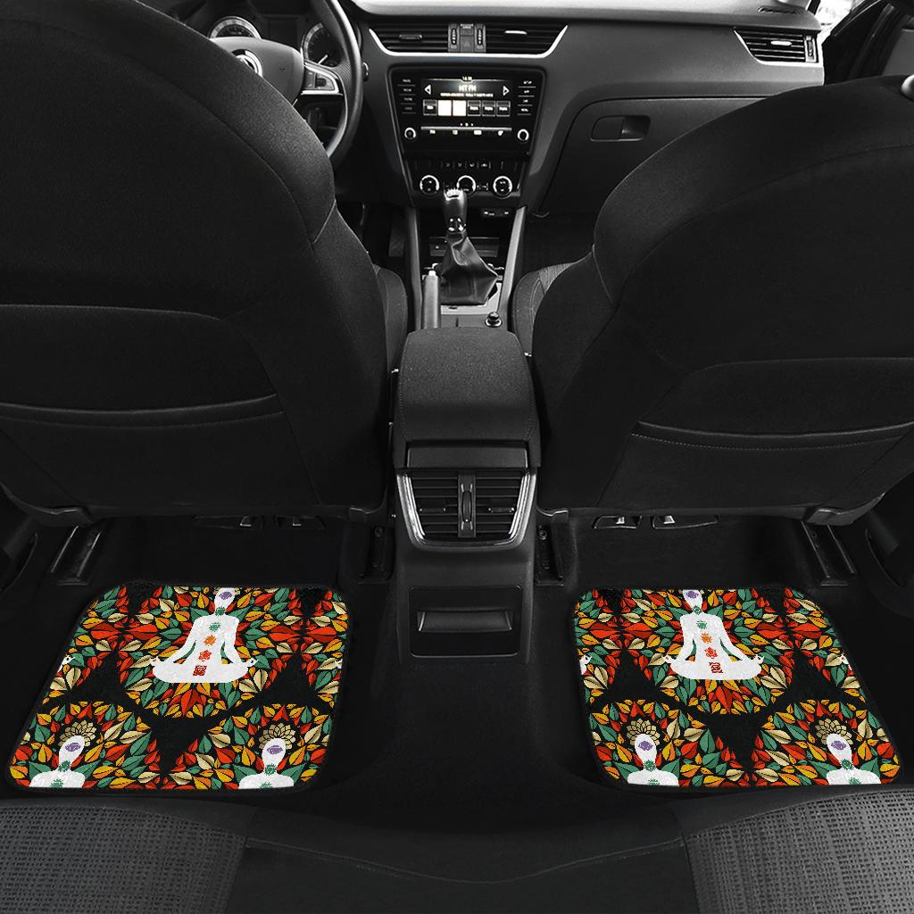 Chakra Yoga Front and Back Car Floor Mats