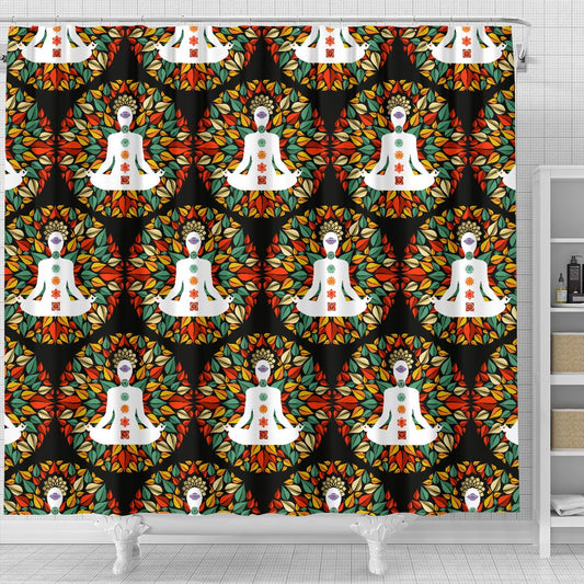 Chakra Yoga Shower Curtain