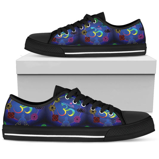 Chakra Zen Yoga OM Women Low Top Shoes