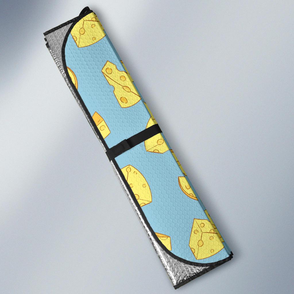 Cheese Pattern Print Design 04 Car Sun Shade-JORJUNE.COM