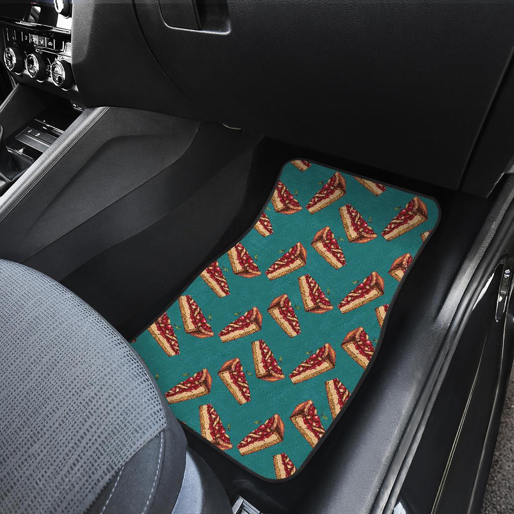 Cheesecake Cherry Pattern Print Design CK03 Car Floor Mats-JorJune