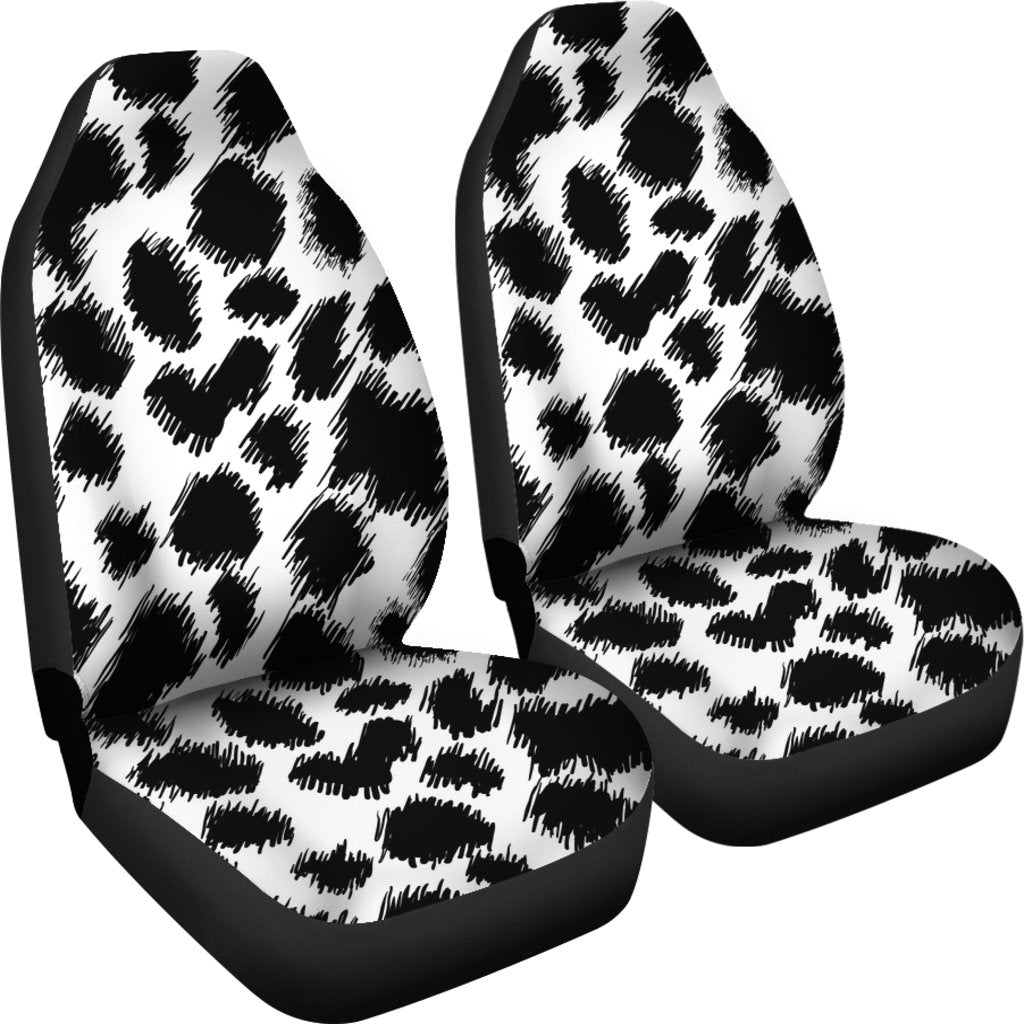 Cheetah Black Print Pattern Universal Fit Car Seat Covers