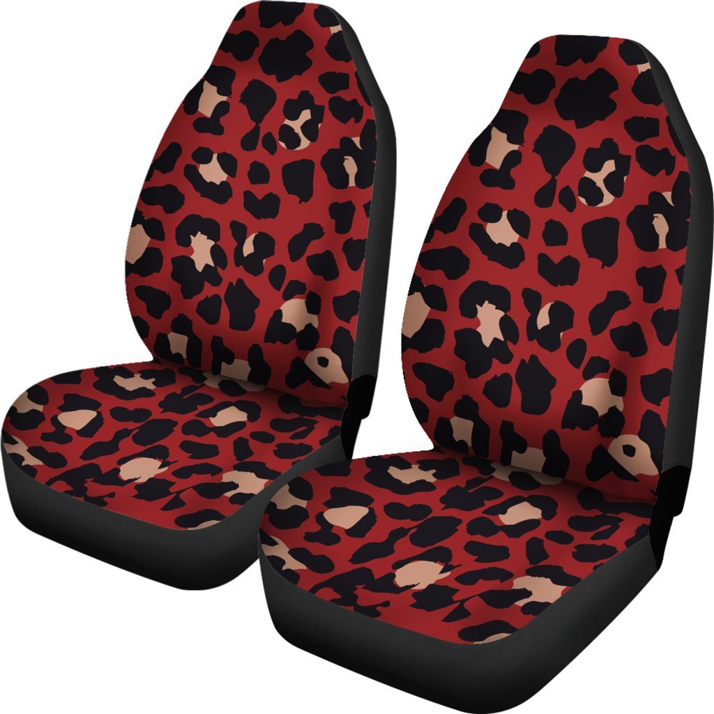 cheetah car seat and stroller Cheetah Red Print Pattern Universal Fit Car Seat Covers – JorJune