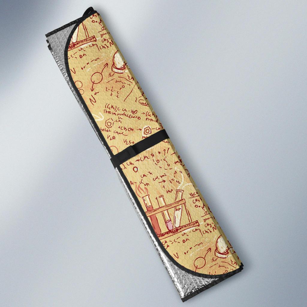 Chemical Pattern Print Design 01 Car Sun Shade-JORJUNE.COM