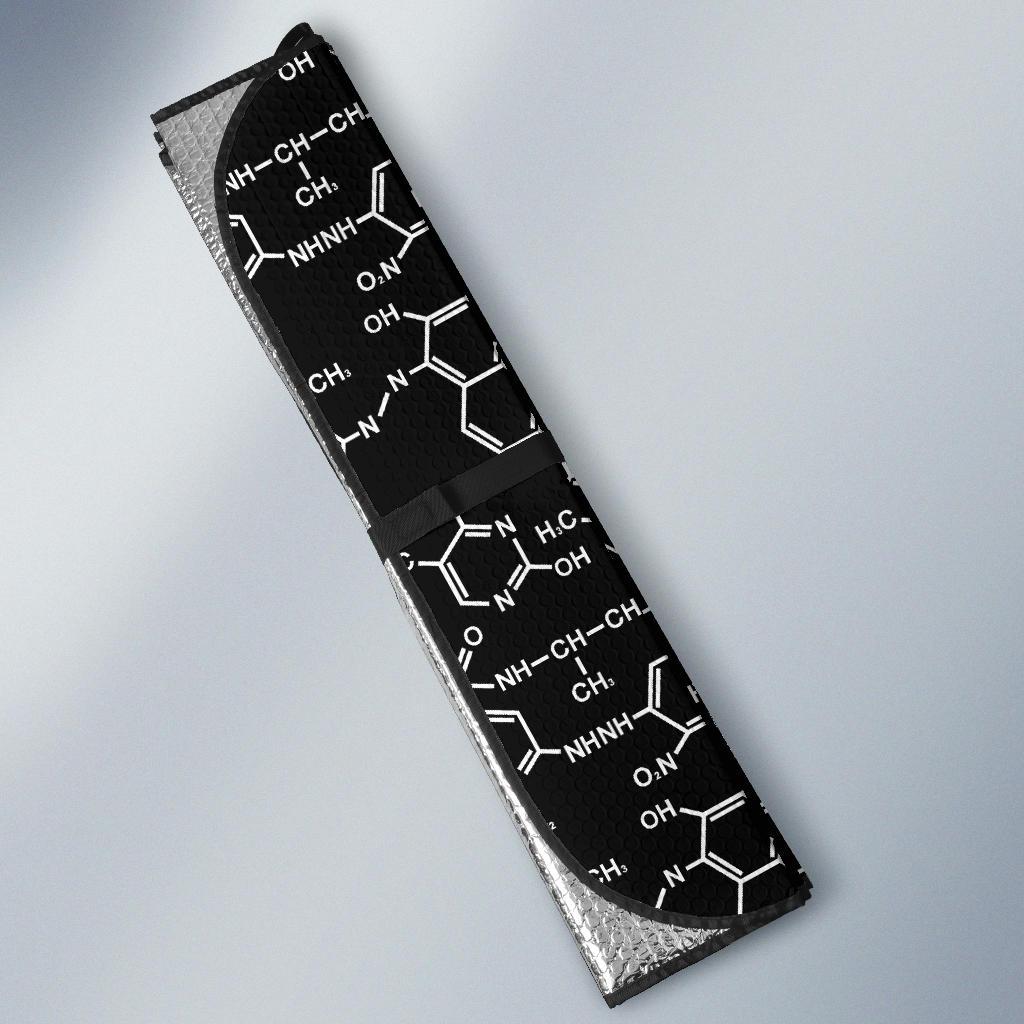 Chemical Pattern Print Design 02 Car Sun Shade-JORJUNE.COM