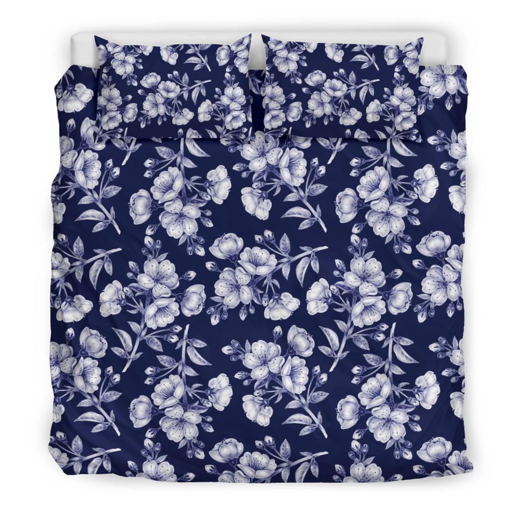 Cherry Blossom Pattern Print Design CB01 Duvet Cover Bedding Set-JORJUNE.COM