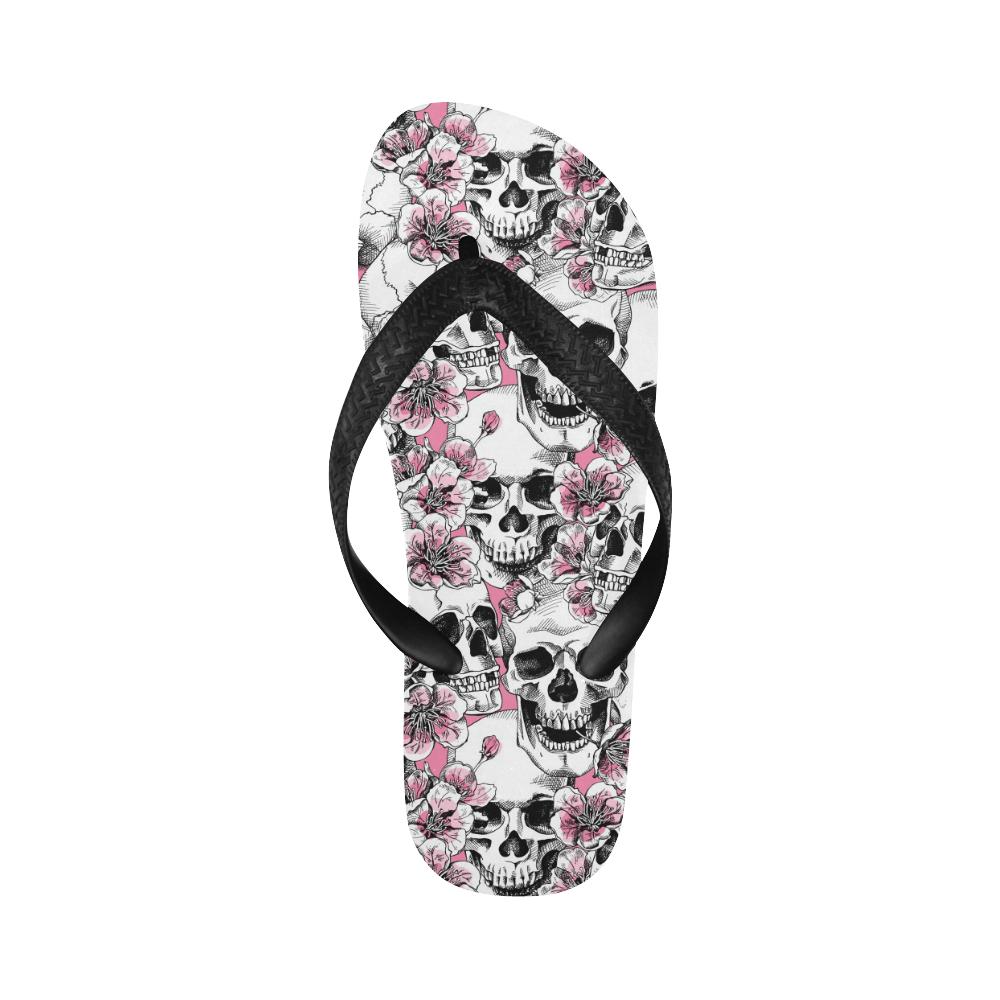 Cherry Blossom Pattern Print Design CB03 Flip Flops-JorJune