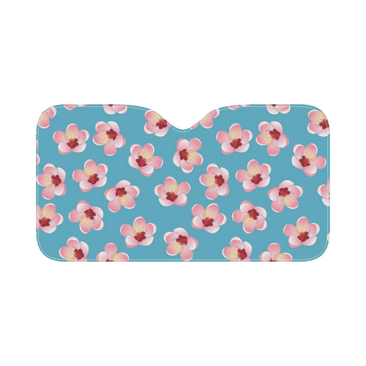 Cherry Blossom Pattern Print Design CB09 Car Sun Shade-JorJune