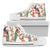 Cherry Blossom Peacock Women High Top Shoes