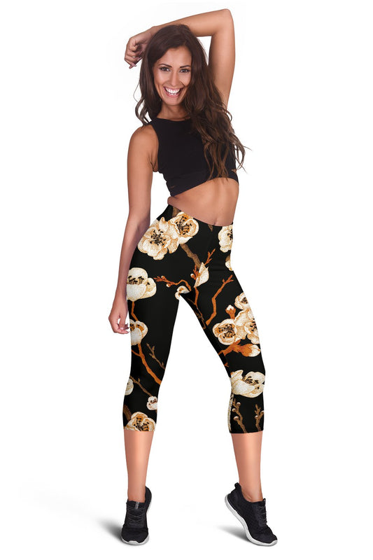 Cherry Blossom Women Capris
