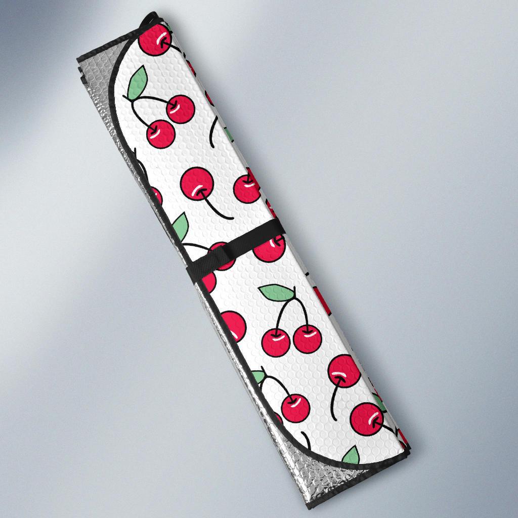 Cherry Pattern Print Design 03 Car Sun Shade-JORJUNE.COM