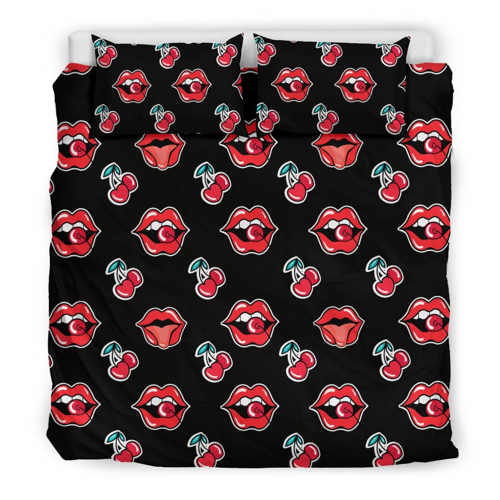 Cherry Pattern Print Design CH04 Duvet Cover Bedding Set-JORJUNE.COM