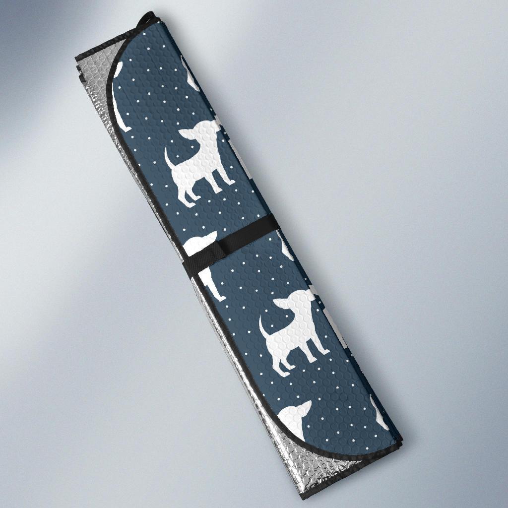 Chihuahua Pattern Print Design 03 Car Sun Shade-JORJUNE.COM