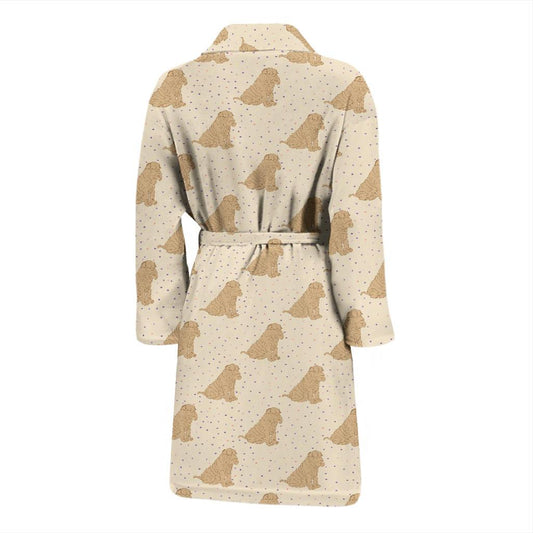 Chinese Shar Pei Pattern Print Design 01 Men Bathrobe-JORJUNE.COM