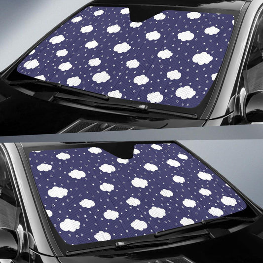 Cloud Pattern Print Design 03 Car Sun Shade-JORJUNE.COM