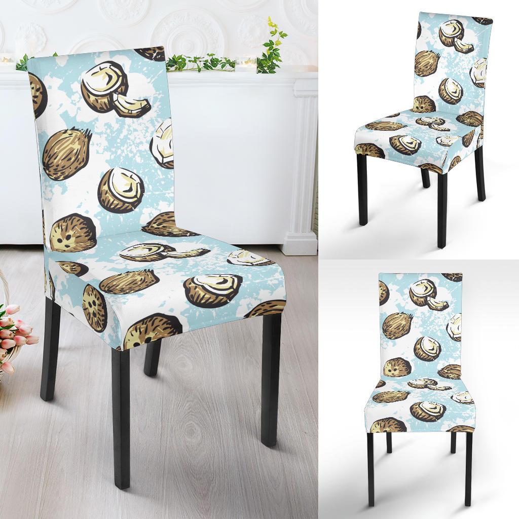 Coconut Pattern Print Design CN01 Dining Chair Slipcover-JORJUNE.COM
